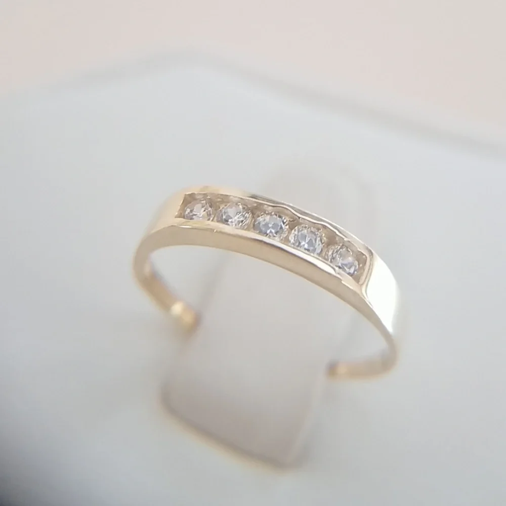 Baby kids Dainty 14k Yellow gold Wedding Band pinky ring size 2 3